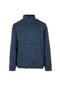 TRESPASS - Męska Bluza Polarowa Ampney Marl. Kolor: niebieski. Materiał: polar. Sezon: zima. Sport: turystyka piesza