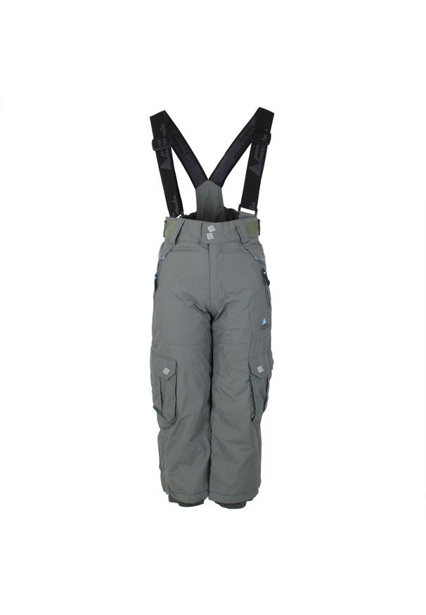 PEAK MOUNTAIN - Dziecięce spodnie narciarskie Peak Mountain Eltaro. Kolor: szary. Sezon: zima. Sport: narciarstwo