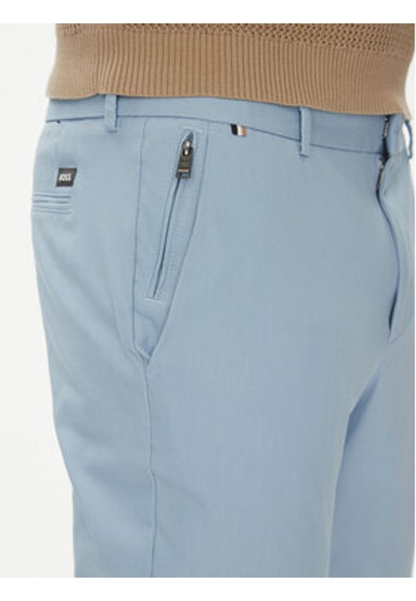 BOSS Spodnie materiałowe Kaito1_T 50487754 Błękitny Slim Fit. Kolor: niebieski. Materiał: syntetyk