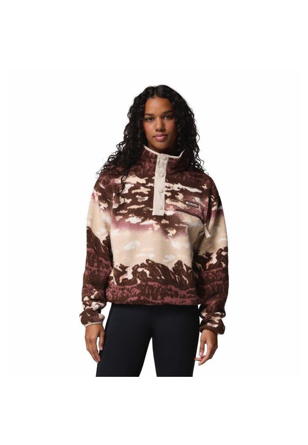 columbia - Bluza Kobieta COLUMBIA Helvetia™ II Printed Cropped Half Snap. Kolor: wielokolorowy. Materiał: polar