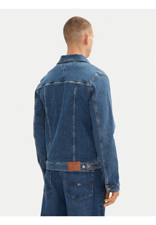 Tommy Jeans Kurtka jeansowa Ryan DM0DM21047 Niebieski Regular Fit. Kolor: niebieski. Materiał: bawełna