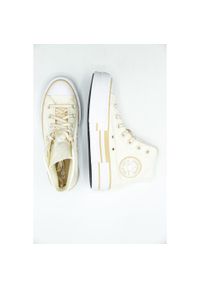 Trampki Converse Chuck Taylor All Star Lift, Kobiety. Kolor: beżowy. Materiał: materiał. Obcas: na platformie. Model: Converse All Star