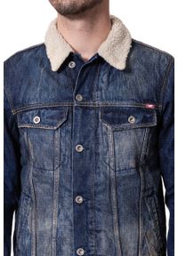 Mustang - MUSTANG New York Shearling MĘSKA KURTKA SHERPA JEANSOWA DENIM BLUE 1006704 5000 984. Materiał: jeans, denim #3