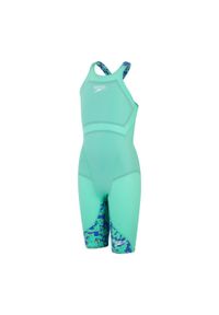 Strój startowy skóra pływacka damska Speedo LZR Ignite Kneeskin. Kolor: niebieski. Materiał: skóra