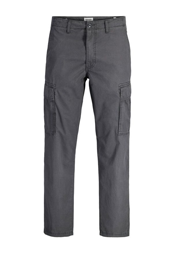Jack & Jones Spodnie cargo Kane Frank 12291962 Szary Relaxed Fit. Kolor: szary. Materiał: bawełna