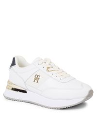 TOMMY HILFIGER - Sneakersy Tommy Hilfiger Th Elevated Feminine Runner Gld FW0FW07306 White YBS. Kolor: biały