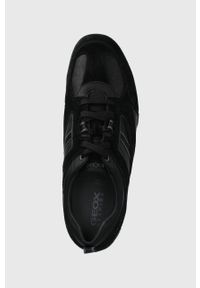Geox Buty skórzane kolor czarny. Nosek buta: okrągły. Zapięcie: sznurówki. Kolor: czarny. Materiał: skóra #4