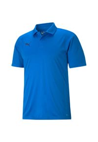 Koszulka męska Puma teamLIGA Sideline Polo. Typ kołnierza: polo. Kolor: niebieski. Sport: piłka nożna #1