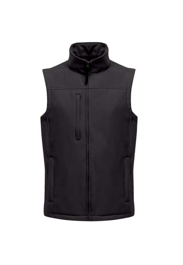 Regatta - Męska Kurtka Bezrękawnikowa Flux Softshell (wodoodporna I Wiatroodporna). Kolor: czarny, wielokolorowy, brązowy, zielony. Materiał: softshell. Sport: turystyka piesza