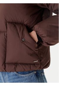 Levi's® Kurtka puchowa Western Bubble 003MD-0006 Brązowy Relaxed Fit. Kolor: brązowy. Materiał: syntetyk