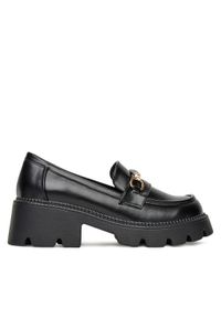 DeeZee Loafersy FBD-20306 Czarny. Kolor: czarny. Materiał: skóra