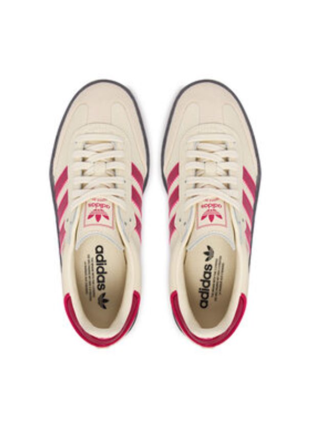 Adidas - adidas Sneakersy Sambae IH4042 Kremowy. Kolor: kremowy. Materiał: skóra