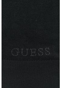 Guess sweter damski kolor czarny lekki z golfem. Typ kołnierza: golf. Kolor: czarny. Materiał: dzianina. Wzór: gładki #3