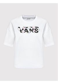 Vans T-Shirt VN0A5LCN Biały Relaxed Fit. Kolor: biały. Materiał: bawełna