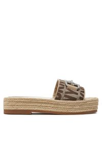 DKNY Espadryle K1483276 Brązowy. Kolor: brązowy. Materiał: materiał