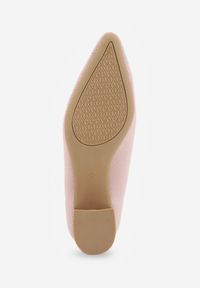 Born2be - Różowe Czółenka VICES ze Sportowej Tkaniny na Słupku Waesbella. Nosek buta: otwarty. Kolor: różowy. Materiał: tkanina. Obcas: na słupku. Styl: sportowy. Wysokość obcasa: średni #9