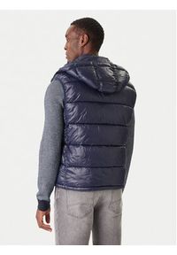 Karl Lagerfeld - KARL LAGERFELD Kamizelka 505023 554590 Granatowy Regular Fit. Typ kołnierza: dekolt w karo. Kolor: niebieski. Materiał: syntetyk #5