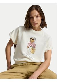 Polo Ralph Lauren T-Shirt 211B20069001 Biały Relaxed Fit. Typ kołnierza: polo. Kolor: biały. Materiał: bawełna #2