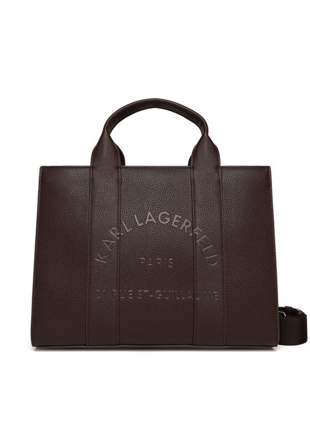 Karl Lagerfeld - KARL LAGERFELD Torebka A4W30264 Brązowy. Kolor: brązowy. Materiał: skórzane