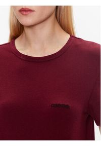 Calvin Klein Underwear Koszulka piżamowa 000QS6890E Bordowy Regular Fit. Kolor: czerwony. Materiał: bawełna #2