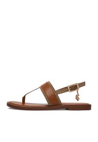 U.S. Polo Assn. Sandały EO-CASSIE001W/6TY1 Brązowy. Kolor: brązowy. Materiał: materiał #5
