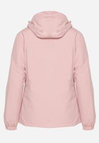 Born2be - Ciemnoróżowa Kurtka Wiatrówka z Odpinanym Kapturem z Odpinaną Pikowaną Stroną Zinlia. Kolor: różowy. Materiał: jeans. Długość rękawa: długi rękaw. Długość: długie #6