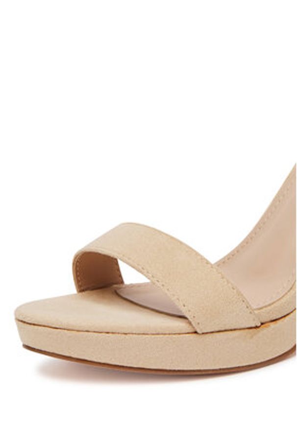 DeeZee Sandały SE008-BEIGE Beżowy. Kolor: beżowy. Materiał: materiał