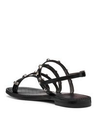 Geox Sandały D Maddalusiac D65YMH 0001J C9999 Czarny. Kolor: czarny. Materiał: skóra #4