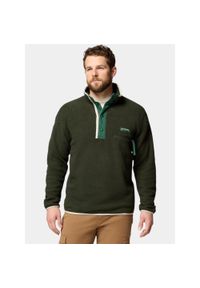 columbia - Sweter Męski Columbia Helvetia II Half Snap. Kolor: niebieski, wielokolorowy, zielony. Materiał: materiał, polar. Sport: turystyka piesza #1