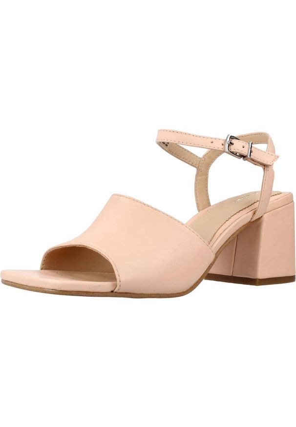 Clarks - Sandały CLARKS SHEER65 BLOCK Rose. Kolor: różowy. Materiał: skóra. Sezon: lato