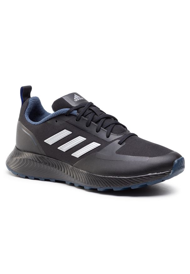 Adidas - Buty adidas Runfalcon 2.0 Tr FZ3578 Cblack/Silvmt/Crenav. Kolor: czarny. Materiał: materiał
