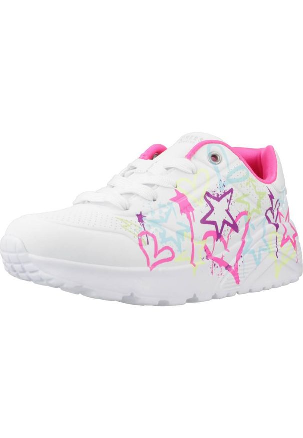 skechers - Fille UNO LITE - MY DRIP WMN Blanc Skechers. Okazja: na co dzień. Kolor: biały