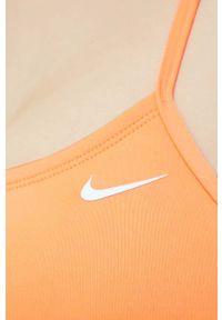 Nike dwuczęściowy strój kąpielowy Essential kolor pomarańczowy lekko usztywniona miseczka. Kolor: pomarańczowy. Materiał: skóra, materiał, włókno #4