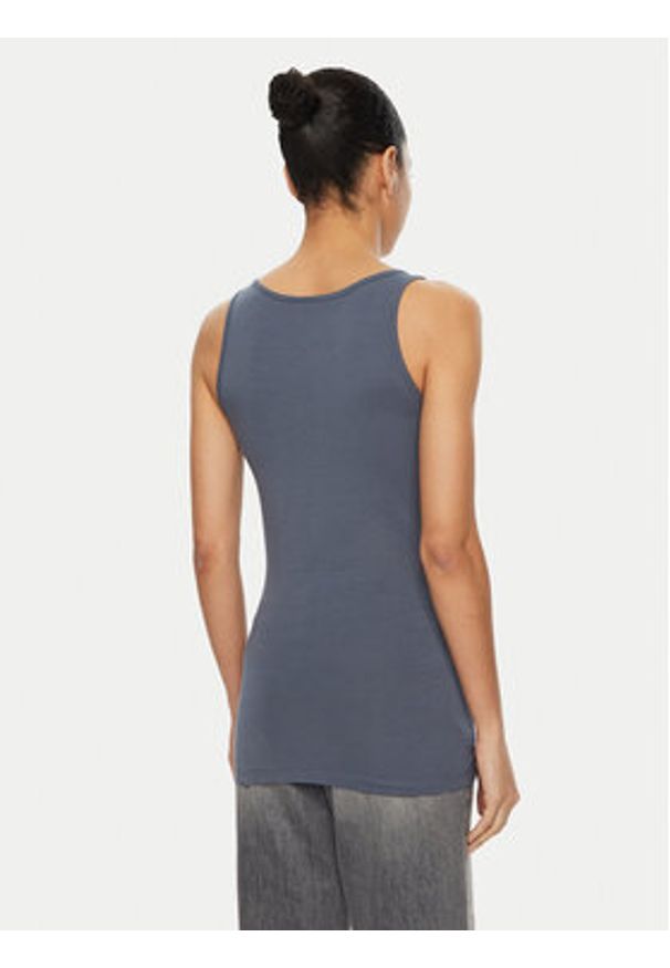 Vero Moda Top Lulu 10323756 Niebieski Regular Fit. Kolor: niebieski. Materiał: bawełna