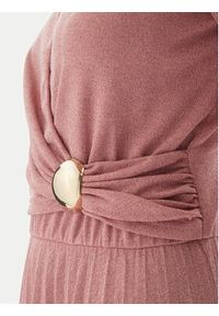 Rinascimento Sukienka koktajlowa CFC0122980003 Różowy Regular Fit. Kolor: różowy. Materiał: wiskoza. Styl: wizytowy #2