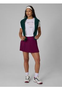 4f - 4F T-shirt regular z nadrukiem damski - biały XXL. Kolor: biały. Materiał: bawełna, materiał, dzianina. Wzór: nadruk. Styl: sportowy, klasyczny #2