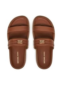 MICHAEL Michael Kors Klapki Mandy Flat Sandal 40S5MAFS2L Brązowy. Kolor: brązowy. Materiał: skóra #3