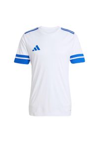 Adidas - Koszulka Squadra 25. Kolor: biały, niebieski, wielokolorowy. Materiał: materiał