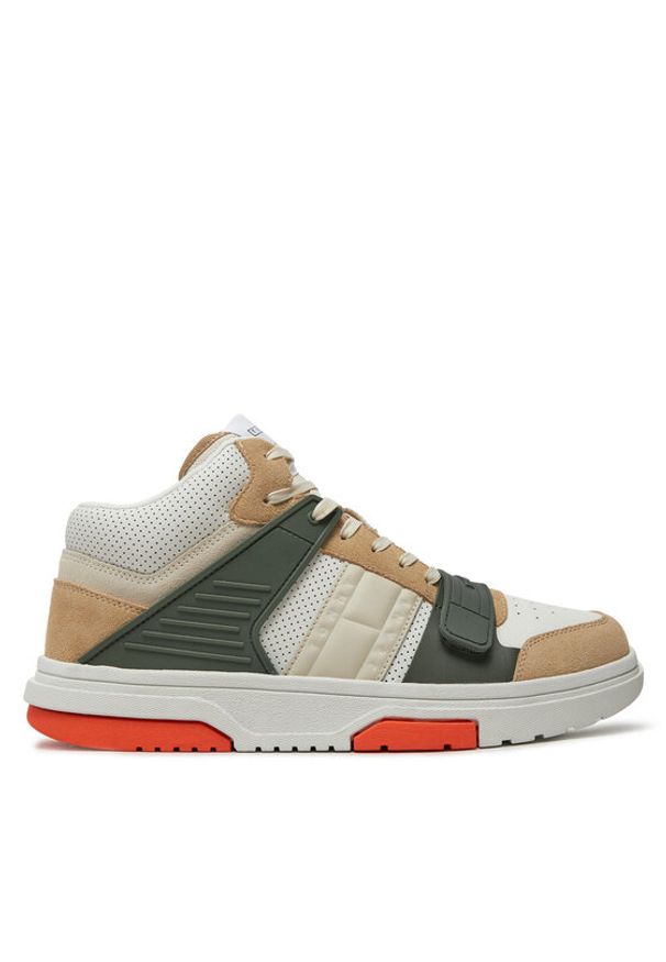 Tommy Jeans Sneakersy The Brooklyn Urban Mid EM0EM01415 Złoty. Kolor: złoty. Materiał: skóra