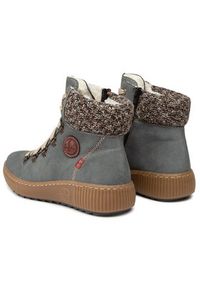 Rieker Trzewiki Z6648-14 Niebieski. Kolor: niebieski. Materiał: skóra #3