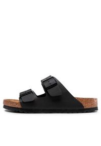 Birkenstock Klapki Arizona 551251 Czarny. Kolor: czarny. Materiał: skóra