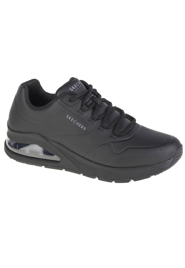 skechers - Buty do chodzenia męskie Skechers Uno 2. Okazja: na co dzień. Zapięcie: sznurówki. Kolor: czarny. Materiał: materiał, syntetyk, tkanina. Szerokość cholewki: normalna. Sport: turystyka piesza