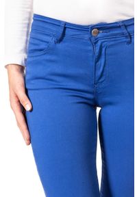 Wrangler - SPODNIE WRANGLER DAMSKIE SKINNY CROP TURKISH SEA W28MHL291 112128460. Materiał: materiał