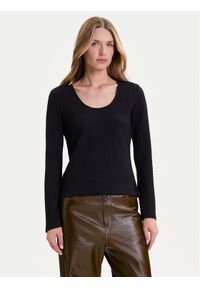 Vero Moda Bluzka Cille 10334657 Czarny Slim Fit. Kolor: czarny. Materiał: syntetyk