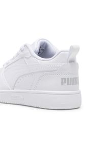 Puma - Dziecięce sneakersy Rebound V6 Lo PUMA White Cool Light Gray. Kolor: szary, biały, wielokolorowy. Sport: bieganie