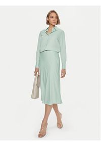Calvin Klein Spódnica midi Bias K20K203514 Zielony Regular Fit. Kolor: zielony. Materiał: syntetyk