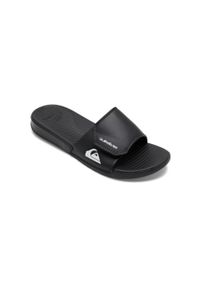 Klapki basenowe męskie Quiksilver Bright Coast. Kolor: czarny. Materiał: syntetyk, materiał. Sport: pływanie, fitness