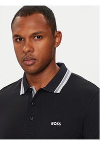 BOSS - Boss Polo Paddy 50469055 Czarny Regular Fit. Typ kołnierza: polo. Kolor: czarny. Materiał: bawełna #5