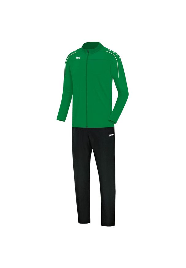 Dres Jako loisir Classico. Kolor: zielony. Materiał: dresówka. Sport: piłka nożna