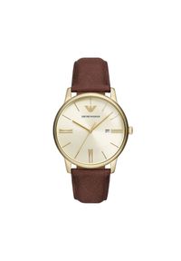 Zegarek Emporio Armani. Kolor: brązowy